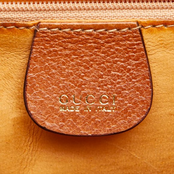 GUCCI Bamboo Shoulder Bag in Brown Leather - Picture 6 of 9